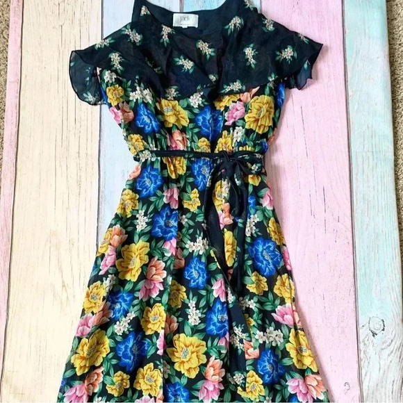 Jade by Johnny was lightweight flowy spaghetti strap maxi dress size small - Picture 7 of 12